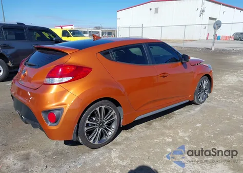 2016 Hyundai Veloster Turbo z USA, uszkodzony, nr VIN KMHTC6AEXGU288271